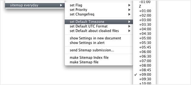 set Default -> set Default TIMEZONE