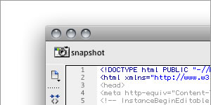 snapshot toolbar